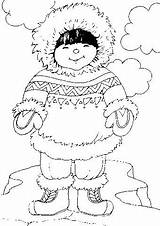 Eskimo Pages Coloring Kids Colouring Book Inuit Stock Illustrations Imagen Winter Polo Norte Choose Board Es Google sketch template