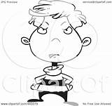Disappointed Cartoon Boy Clip Toonaday Outline Illustration Royalty Rf Clipart Disappointment 2021 sketch template