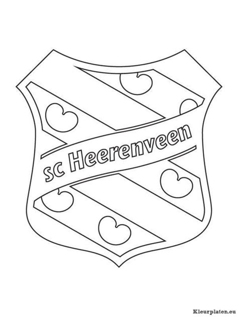 voetbalclub nederland logo kleurplaat  kleurplaat