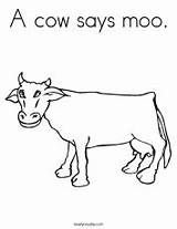Cow Coloring Worksheet Moo Says Pages Cows Calf Noodle Sheet Twisty Milk Handwriting Give Animal Animals Print Twistynoodle Color Tracing sketch template