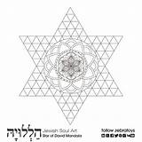 Mandala Passover sketch template