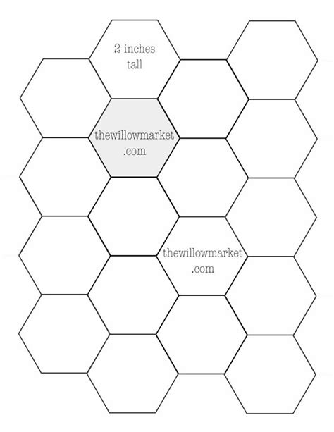 hexagon template hexagon quilt pattern english paper