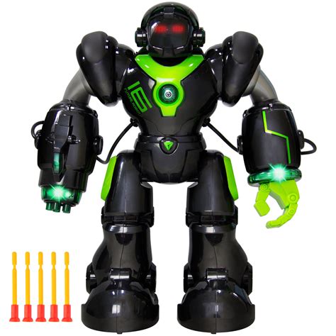 gizmo toy ibot intelligent remote control rc robot talking walking shooting light  action