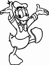 Coloring Duck Donald Joy Wecoloringpage sketch template