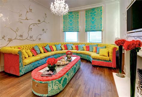 cozy living room designs  colorful sofas