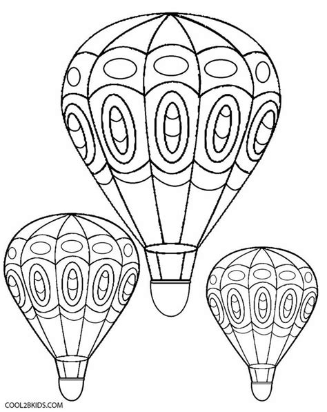 printable hot air balloon coloring pages  kids hot air balloon