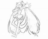 Miku Hatsune Vocaloid Characters Coloringhome Mik sketch template