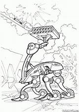 Coloriage Robots Cyborg Futuristic Malvorlagen Guerre Kolorowanka Futuro Feu Colorkid Nave Futuristiche Antincendio Combattimento Incendios Contra Guerras Futuristas Système Guerres sketch template