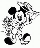 Mickey Mouse Coloring Pages Valentines Clipart Colouring Valentine Library Minnie Drawing Disney sketch template