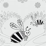 Ausmalbilder Biene Ausmalbild Kribbelbunt sketch template