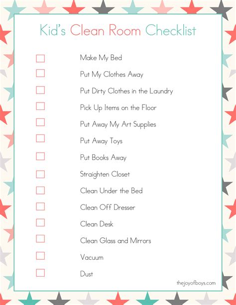 Cleaning Checklist By Room Printable