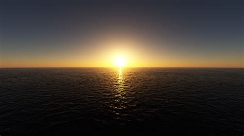 wallpaper sunrise sea horizon  hd picture image
