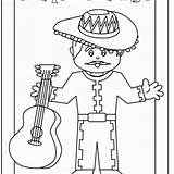 Fiesta Antonio San Mexican Coloring Pages Template Printable sketch template