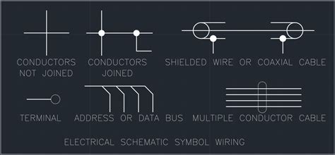 electrical schematic symbol wiring autocad  cad block symbol  cad drawing