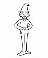 Elf Elfe Elves Personnages Coloringhome sketch template