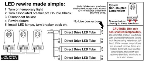 double led tube light wiring diagram ez led  installation guide video diagram