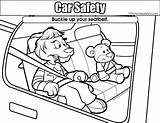 Safety Coloring Car Seat Seatbelt Colouring Pages Template Resolution Elementary Templates Medium sketch template