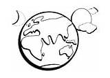 Coloring Night Globe Pages Time Edupics sketch template