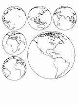 Globe Coloring Printable Sheets Print Earth Pages Angles Six Customize Them Clicking Now Freeprintableonline sketch template