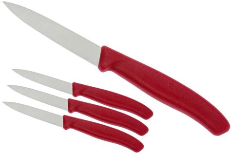 victorinox swissclassic vegetable knives red set     advantageously shopping