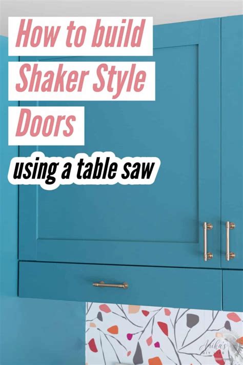 shaker cabinet doors  simple tutorial anikas diy life