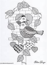 Kleurplaten Volwassenen Vogeltjes Vogel Vogels Bord sketch template