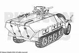 251 Sdkfz Ausf Gun Enjoy sketch template