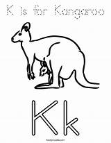 Coloring Kangaroo Built California Usa Print Twistynoodle sketch template
