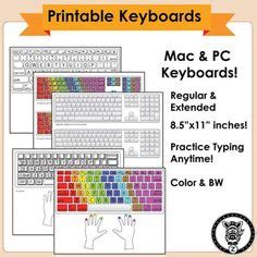 typing practice  printable keyboards keyboard