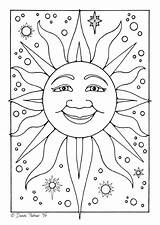 Sun Coloring Large Pages sketch template