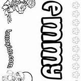 Emmy Pages Coloring Emma Name Hellokids sketch template