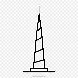 Burj Khalifa Arab Grattacielo Jumeirah Skyscraper Freepng sketch template
