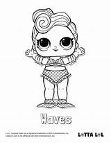 Lol Coloring Pages Surprise Waves Doll Lotta Dolls Series Pop Confetti Color Goals Hair Pets Butterfly Kleurplaat Wave Visit sketch template