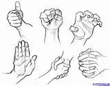 Hands Draw Hand Drawing Step Realistic Tutorials Drawings Tutorial People Gestures Easy Collection Holding Human Learn Cartoon Expressive Sketching Manga sketch template