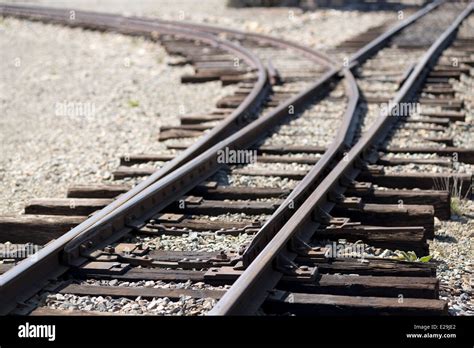 wye switch   tracks   sumpter valley railroad  restored narrow gauage railroad