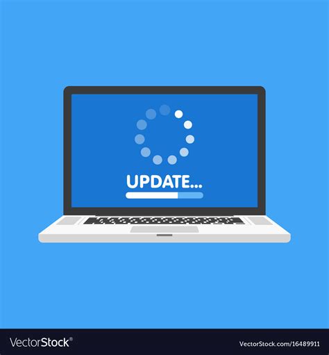 system software update  upgrade concept vector image