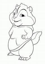 Alvin Chipmunks Chipmunk Theodore Coloring4free Ardillas Seville Coloringbay Brittany Jeanette 4kids sketch template