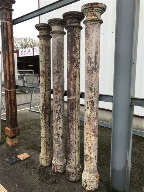 antique doric order columns  cast iron bca antique