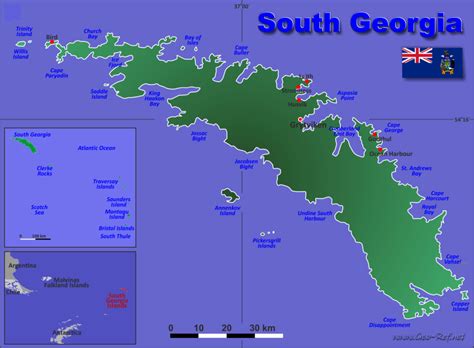 south georgia islands country data links  map  administrative