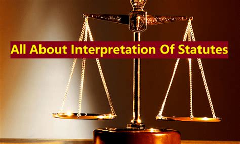 interpretation  statutes law corner