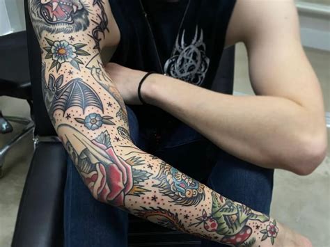 coolest sleeve tattoos  men man