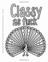 Coloring Snarky Sayings Sarcasms Saucy sketch template