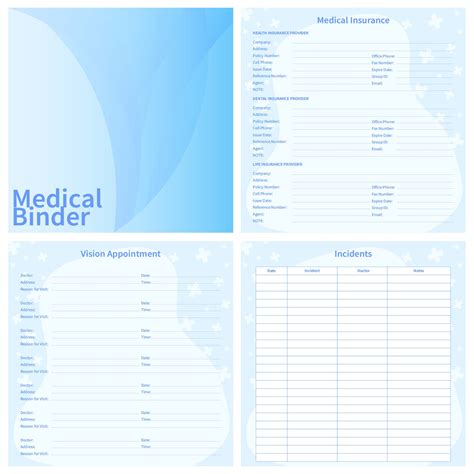 printable medical binder forms printablee  vrogue