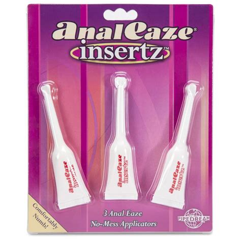 anal eaze inserts 3 x 10ml pack lovehoney