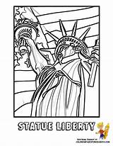 Coloring Pages Liberty July Statue 4th Symbols Sheet States American Clipart Flag Patriotic Cliparts Yescoloring Activities Popular Fireworks Drawing Holiday sketch template