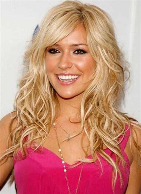 cute hairstyles for long hair with layers and side bangs