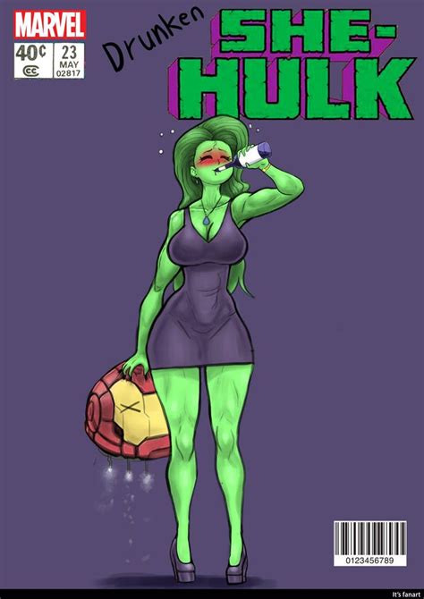 Drunken She Hulk By Franschesco She Hulk Marvel Comic