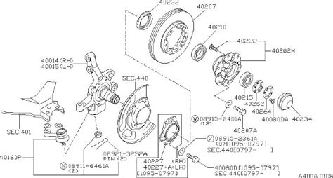nissan hardbody pick  wheel bearing front   genuine nissan part