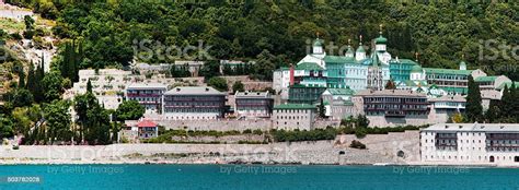 Russian St Panteleimon Orthodox Monastery At Mount Athos