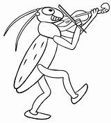 Grasshopper Gafanhoto Colorir Cavalletta Desenhos Violin Lugia Pokemon Coloration Sauterelle Coloritura Danse Poplembrancinhas Gafanhotos Clip sketch template